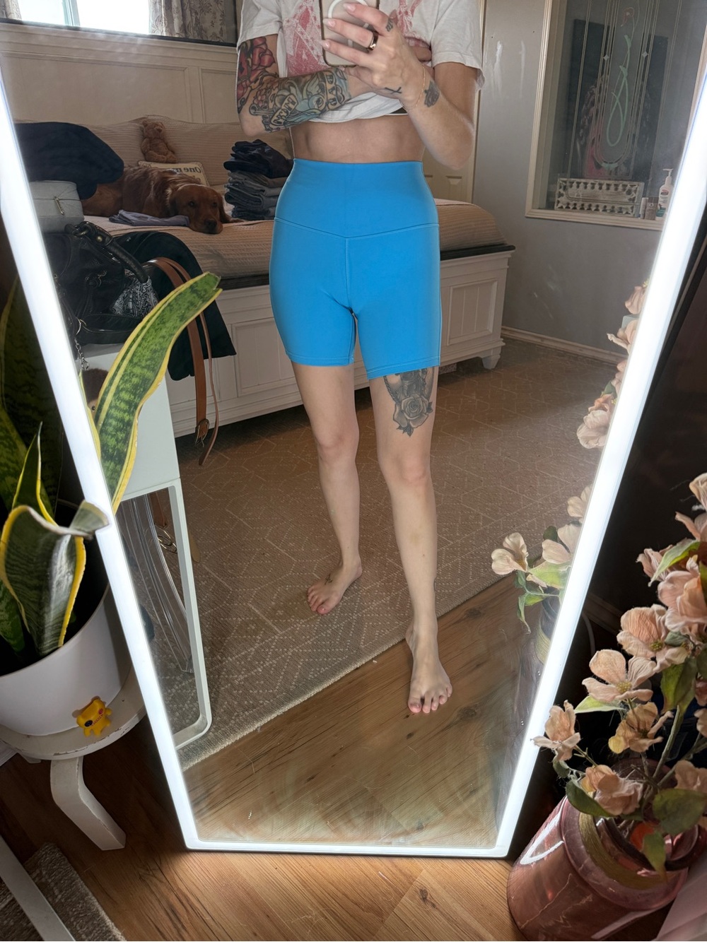 lululemon athletica Vibrant Blue High-Rise Bike Shorts